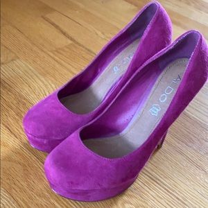 Aldo high heels 2.5 cm, fuchsia